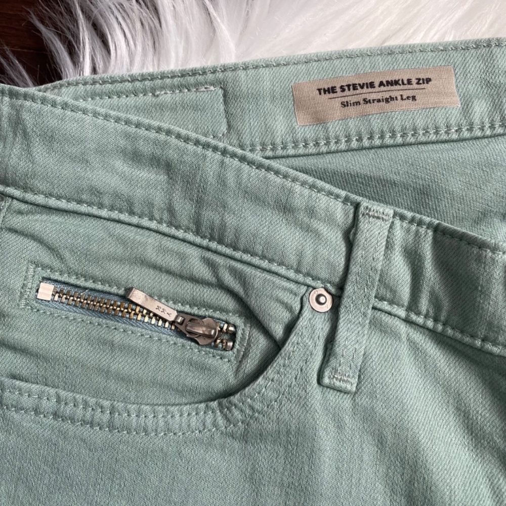 AG Adriano Goldschmied The Stevie Ankle Zip Slim Straight Leg Size 26R - Picture 5 of 13